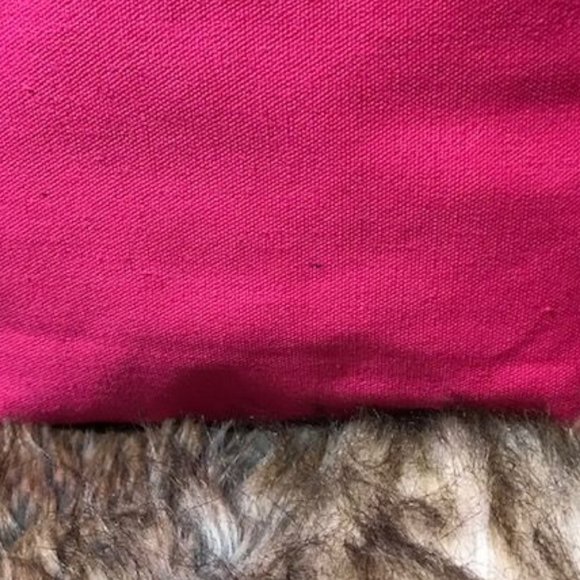 Hot Pink Metallic Gal Pal Canvas Tote & Stripe Faux Leather Pouch - Picture 13 of 14